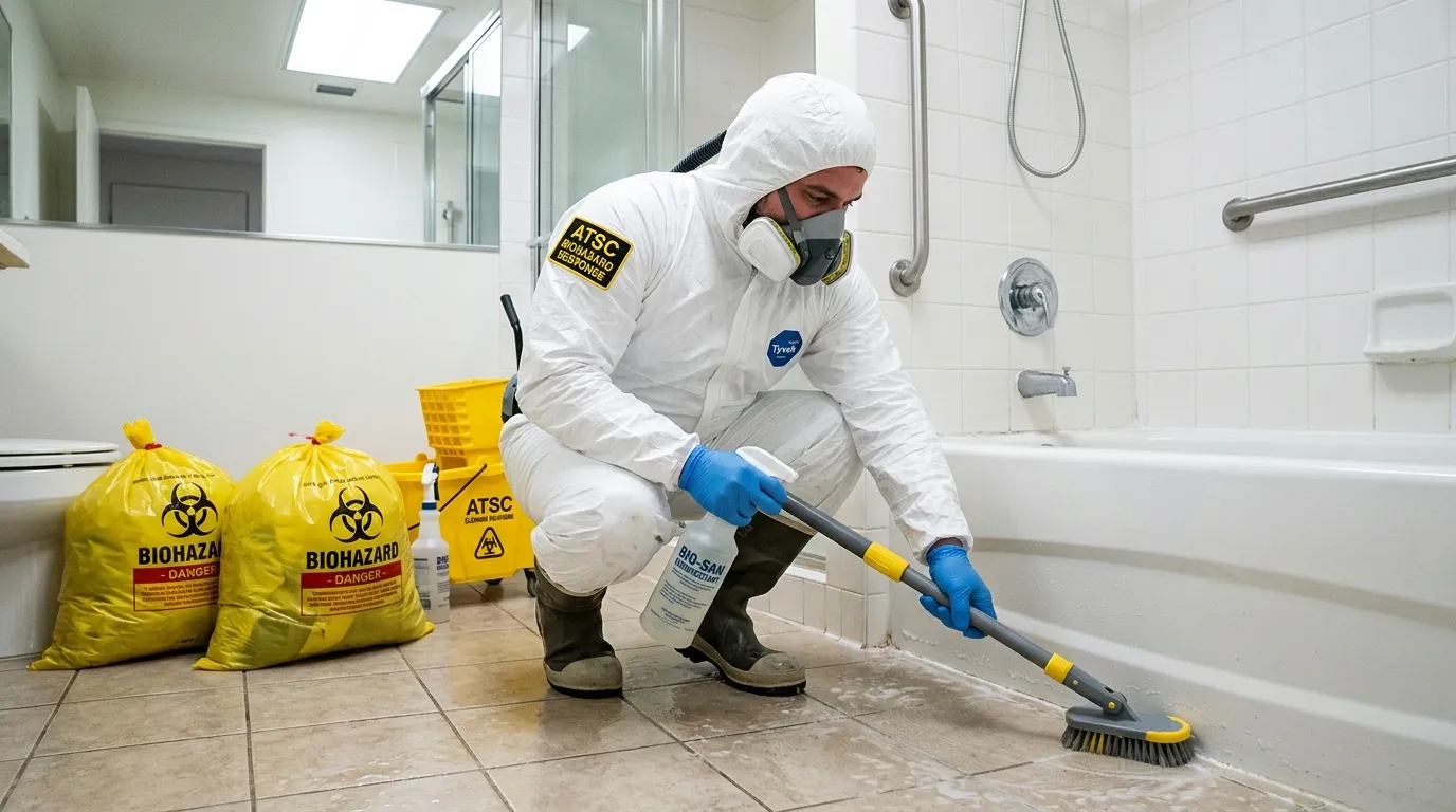 Decontamination equipment deployed for Blood Cleanup in Walker